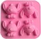 4-Cavity Star Silicone Mold – Food-Grade Flexible Baking Mold for Fondant, Chocolate, Candy, Ice & Resin Crafts – Heat-Resistant Star-Shaped Cake Topper Decorator